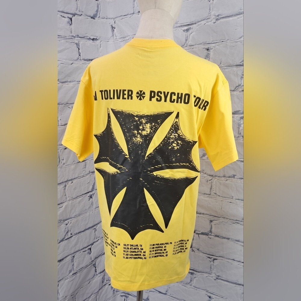 Don Toliver Psycho Tour Graphic Tee T-Shirt Double Sided Boxy Unisex Mens Large